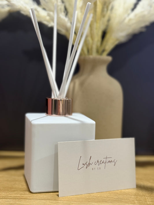 200ml Square Matte White Reed Diffuser